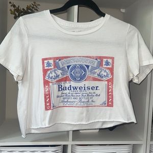 Budweiser cropped top